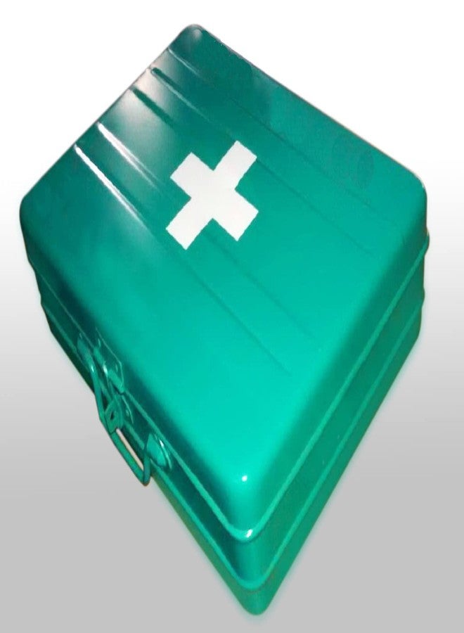JAYCO Aluminum First Aid Box/Trunk (Empty), 12" - Medium Size, 30 cm x 21 cm x 10 cm, Green - Image 3